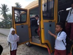 Dishub Batubara Operasikan Bus Sekolah Gratis
