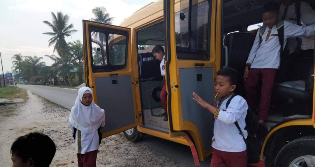 Dishub Batubara Operasikan Bus Sekolah Gratis